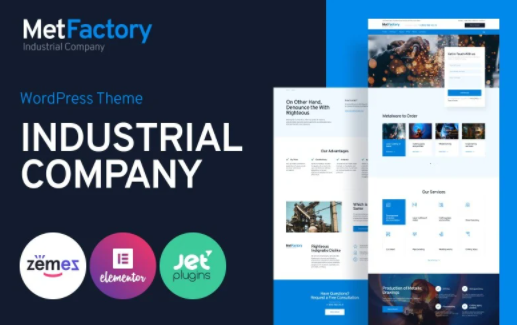 MetFactory - Industry Company WordPress Theme