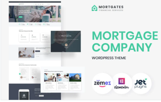 Mortgates - Financial Services WordPress Theme