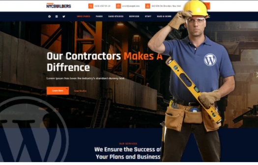 NYC Builders - Building Construction WordPress Theme