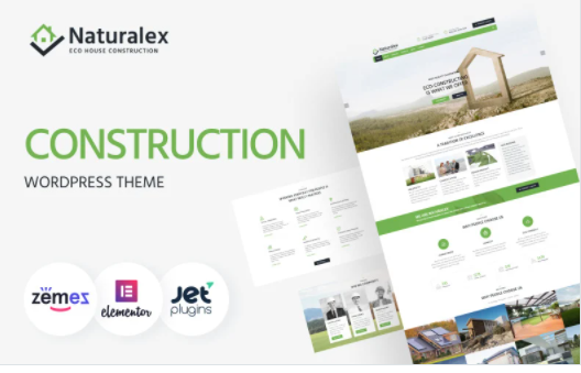 Naturalex - Construction Multipurpose Classic WordPress Elementor Theme