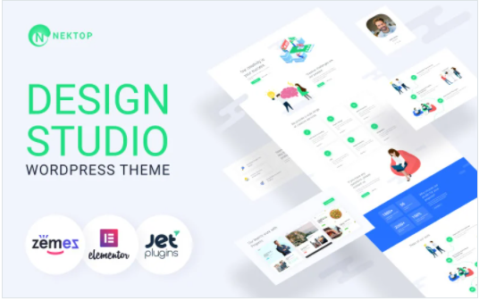 Nektop - Design Studio Multipurpose Creative WordPress Elementor Theme