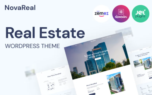 Nova Real - Real Estate Company WordPress theme