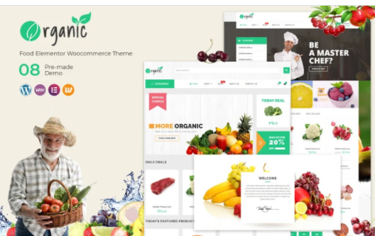 Organic - Food Elementor WooCommerce Theme