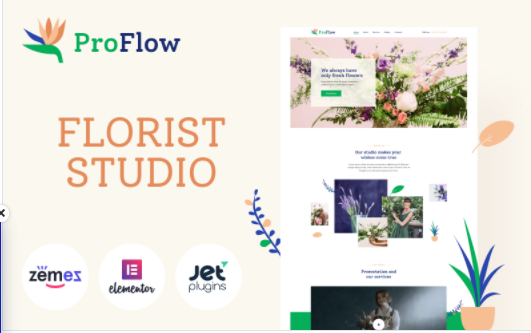 ProFlow - Contemporary And Minimalistic Florist WordPress Theme