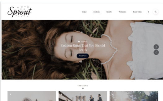 Sprout - Personal Blog WordPress Theme