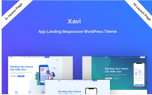 Xavi - App Landing WordPress Theme