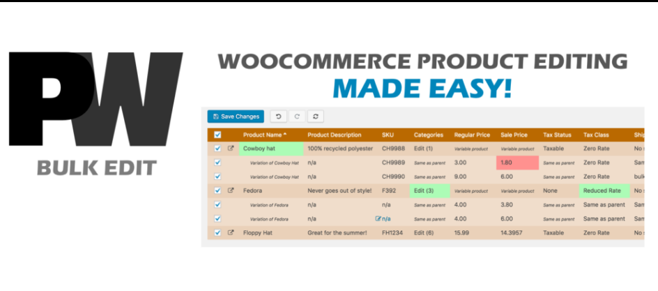 Pimwick WooCommerce Bulk Edit Pro