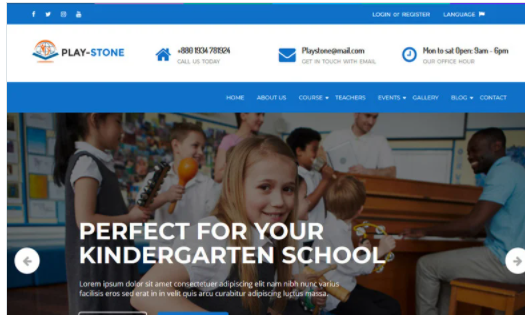 Playstone - Kindergarten & School WordPress Theme