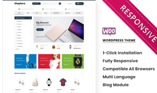 Shoptora - The Mega Store Premium WooCommerce Theme