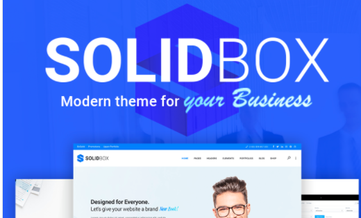 SolidBox - Modern Business WordPress Theme