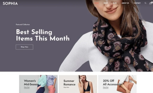 Sophia - Fashion WordPress WooCommerce Theme