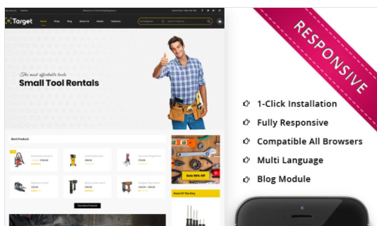 Target - The Tool Store Responsive WooCommerce Theme