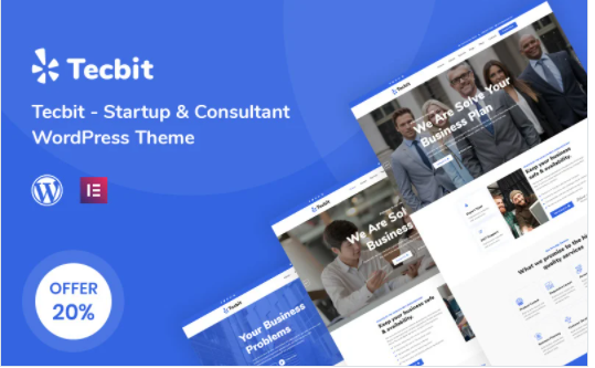 Tecbit - Responsive Startup and Consultant WordPress Theme
