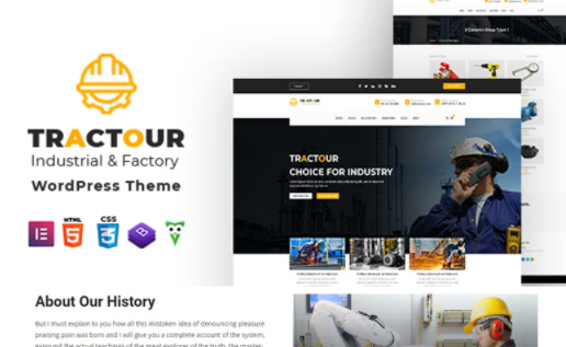 Tractour - Industrial / Manufacturing WordPress Theme