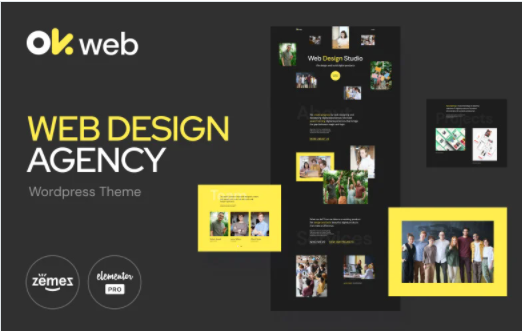 Web Design Studio Template - OkWeb Elementor Kit