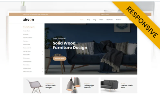 Zircon - Furniture Store WooCommerce Theme