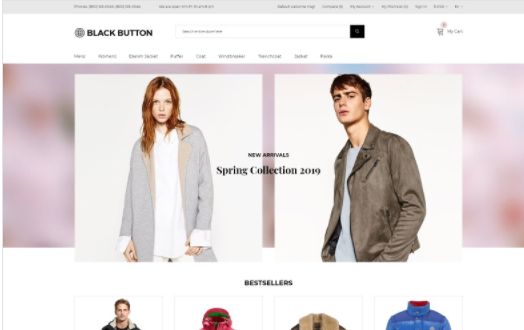 Black Button - Fashion Store Elegant OpenCart Template