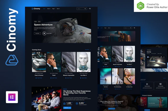 Cinomy – Movie TV & Streaming Services Elementor Template Kit — WordPress Product by ThemeForest
