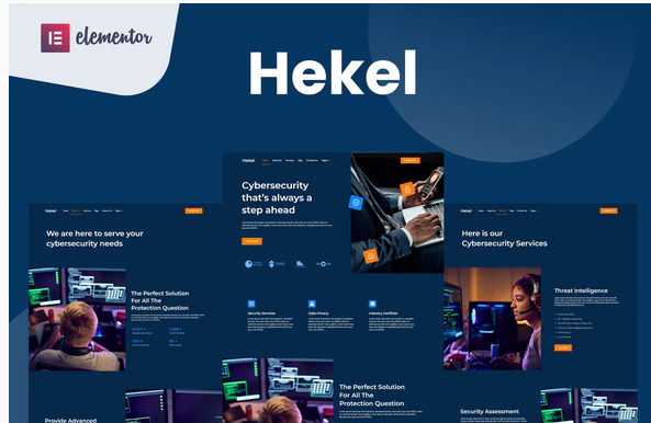Hekel - Cyber Security Elementor Template Kit