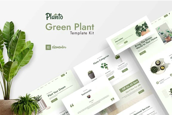 Product Image - Planto – Green Elementor Template Kit