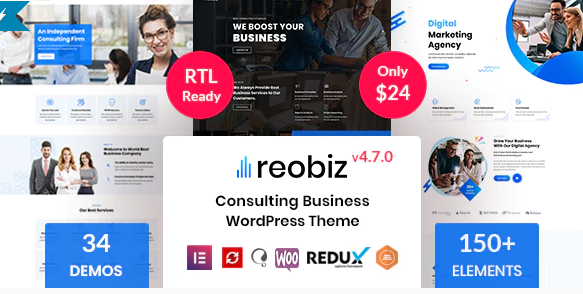 Reobiz – Consulting Business WordPress Theme(activated)