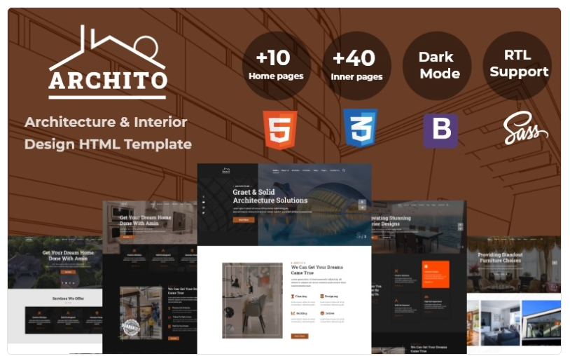Archito - Modern Architecture & Interior Design Responsive Bootstrap Website Template 1.0