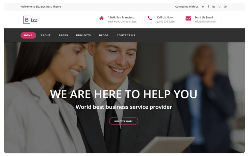 Bizz - Business & Corporate HTML Website Template 1.0