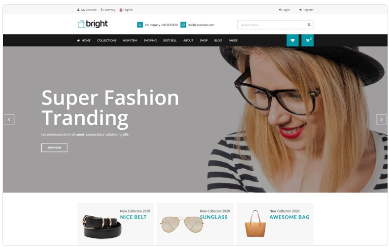Bright Shop eCommerce HTML Theme Website Template 1.0