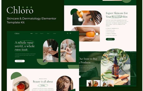 Product Image - Chloro – Skincare & Dermatology Elementor Template Kit