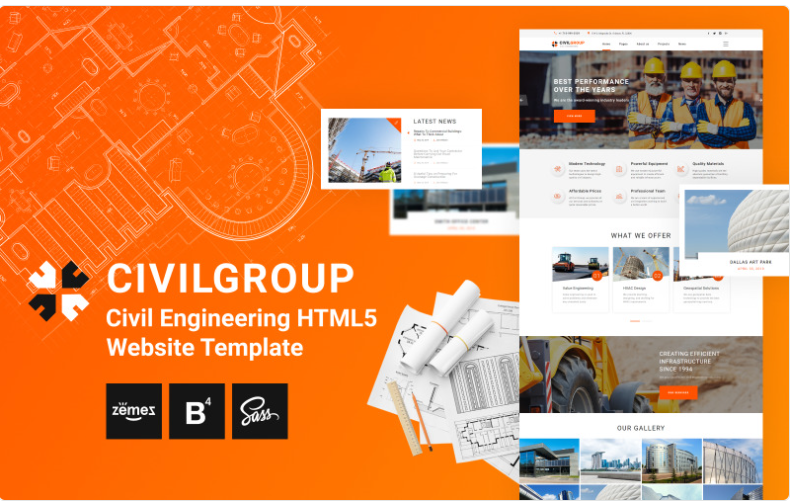 Civil Group - Civil Engineering HTML5 Website Template 1.0