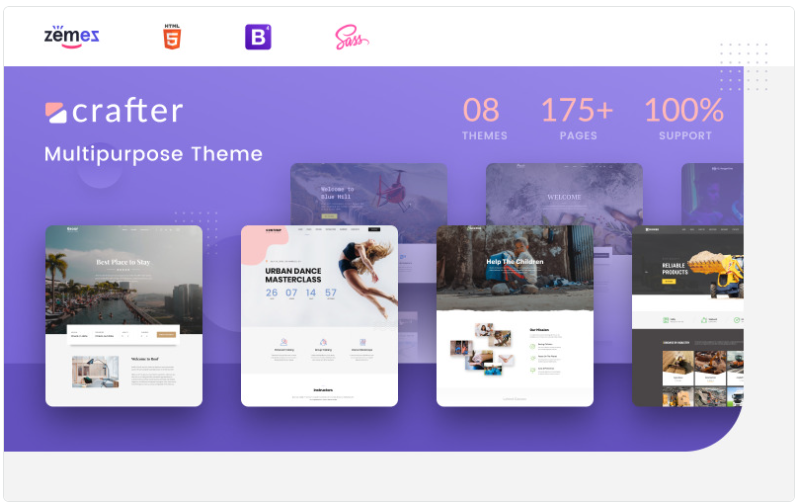 Crafter - Multipurpose Modern Bootstrap 4 Website Template