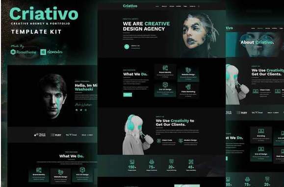 Criativo - Creative Agency & Portfolio Elementor Template Kit