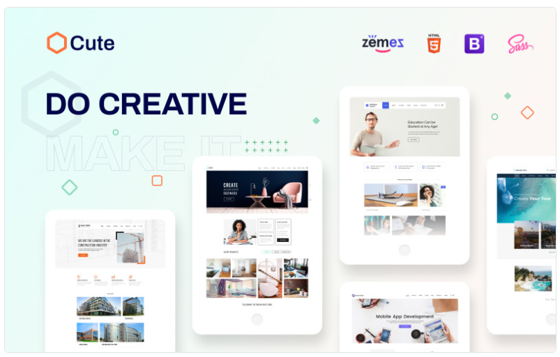 Cute - Universal Multipurpose Creative HTML Website Template 1.0