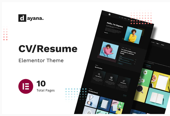 Dayana - Resume Elementor Template Kit