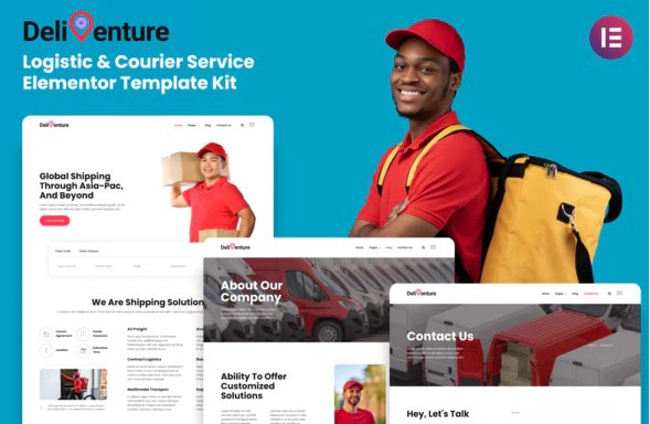 Deliventure - Logistic & Courier Service Elementor Template Kit