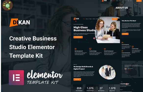 Dikan - Creative Business Studio Elementor Template Kit