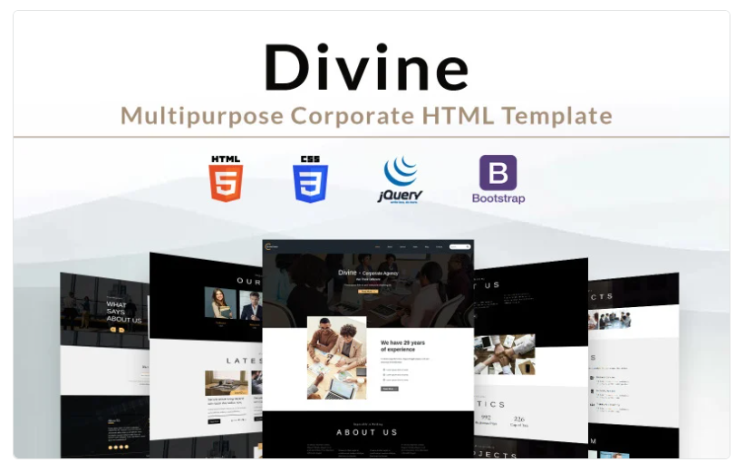 Divine - Multipurpose Corporate HTML Website Template 1.0