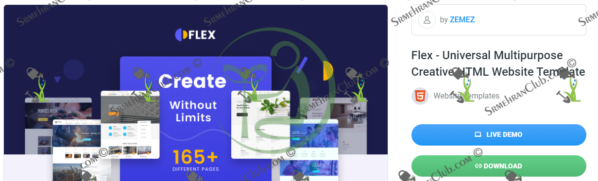 Download Flex - Universal Multipurpose Creative HTML Website Template 1 ...