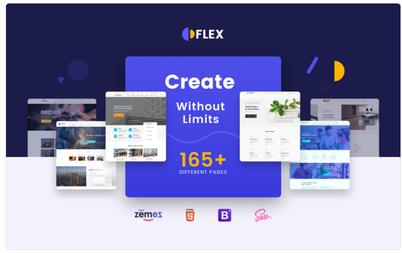 Flex - Universal Multipurpose Creative HTML Website Template 1.0