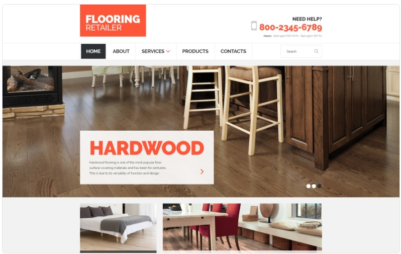 Flooring - Furniture Responsive Clean HTML Website Template 1.0