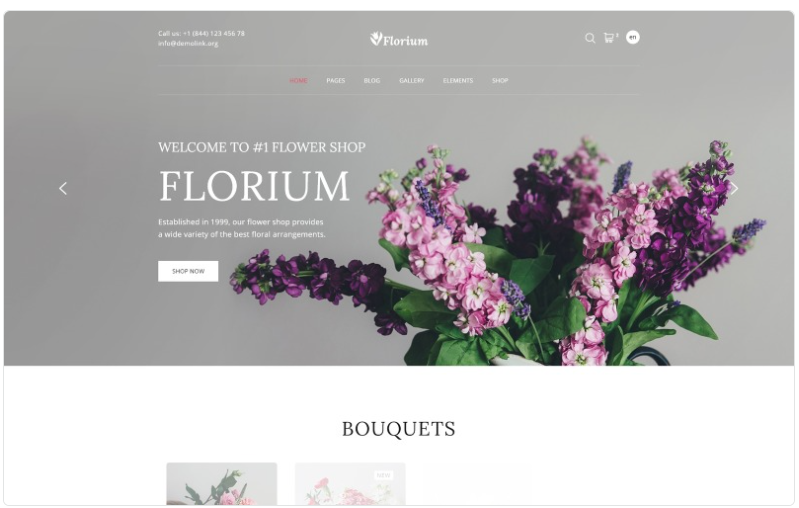Florium - Flower Store Modern Multipage HTML Website Template 1.0