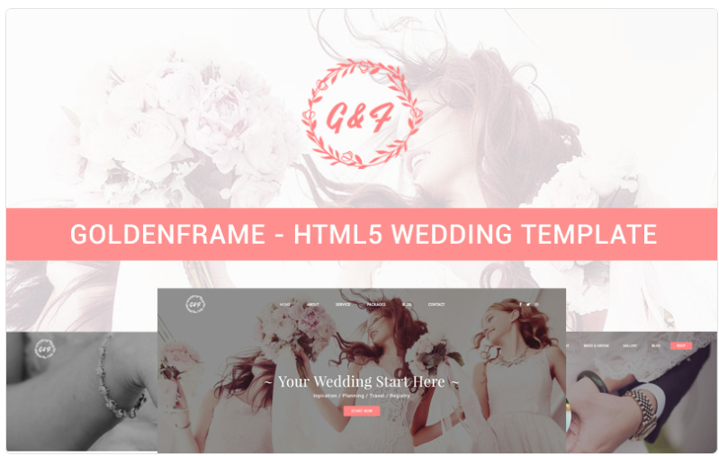 Goldenframe - Wedding Website Template 1.0