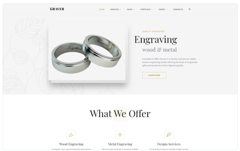 Graver - Art Multipage Elegant HTML Website Template 1.0