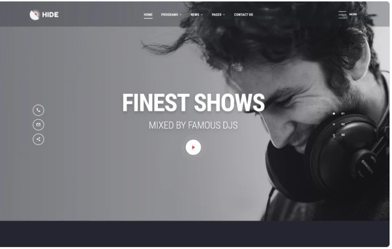 HIDE - Online Radio Multipage Creative HTML Website Template 1.0