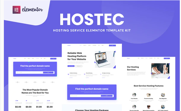 Hostec - Hosting Service Website Template