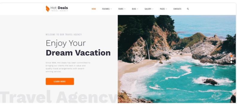 Hot Deals - Travel Agency Clean Multipage HTML Website Template 1.0