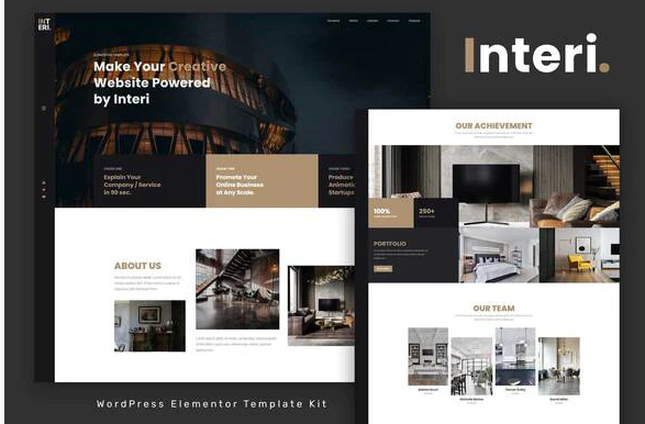 Interi - Creative Elementor Template Kit