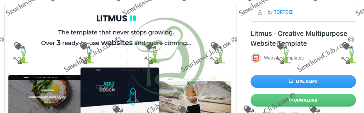 Download Litmus - Creative Multipurpose Website Template 1.0 - huge ...