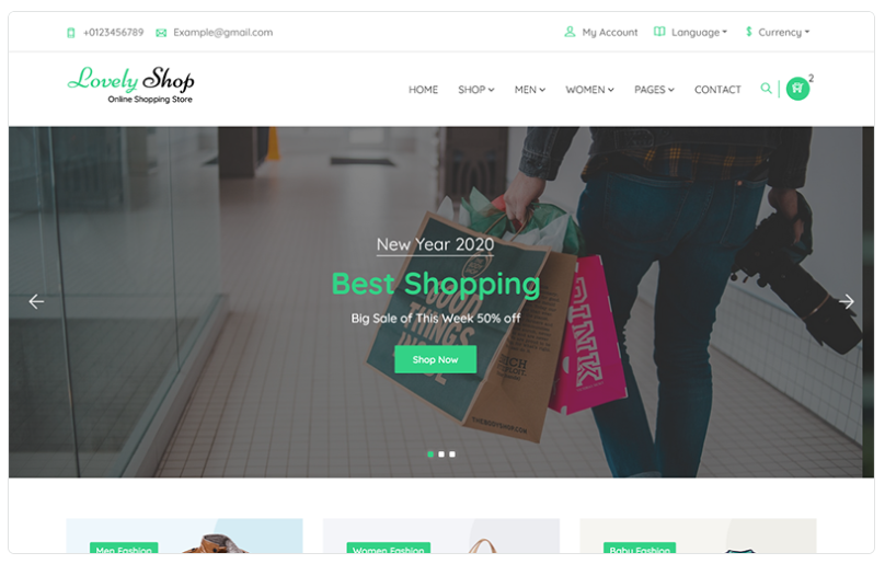 LovelyShop - eCommerce Bootstrap HTML Website Template 1.0