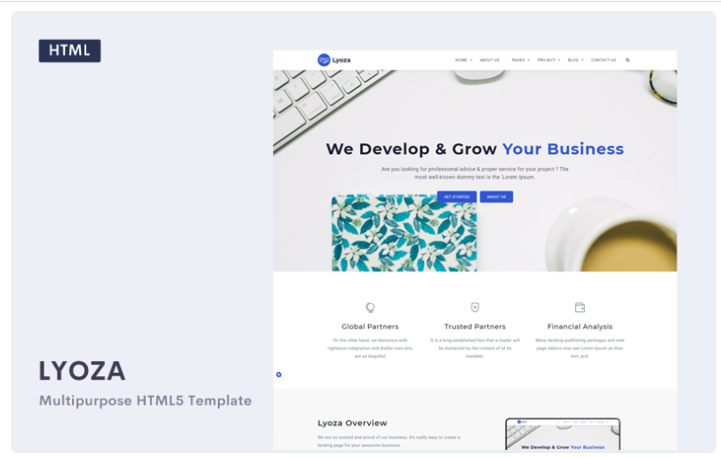 Lyoza - A Responsive HTML5 Business Website Template 1.0